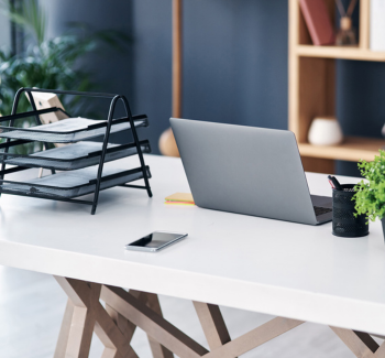 Organized office desk