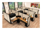 Cluster of various customized premium office workstation