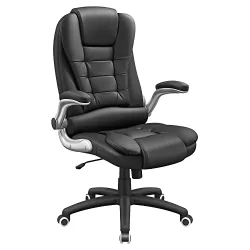 Premium leather black executive office chair