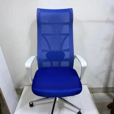 High Back Revolving Executive office chair Saudi Arabia in blue color