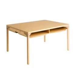 Desk with storage supply