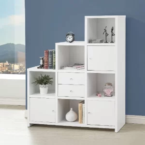 Versatile Home Furniture Storage Unit in White