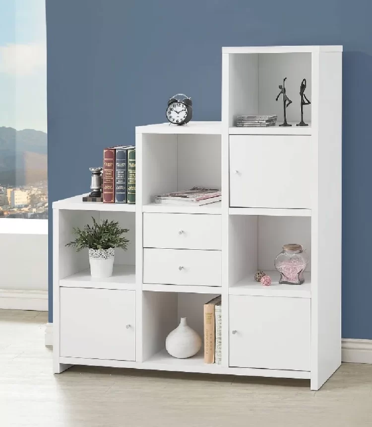 Versatile Home Furniture Storage Unit in White