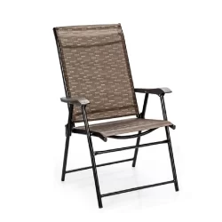 Brown Outdoor Folding Chair