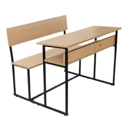 2 Seater School Desk with Bench