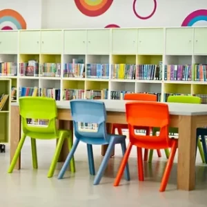 Colorful educational furniture